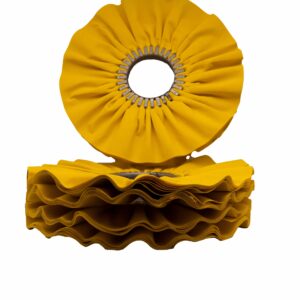 Řasený leštící kotouč žlutý měkký impregnovaný305mm